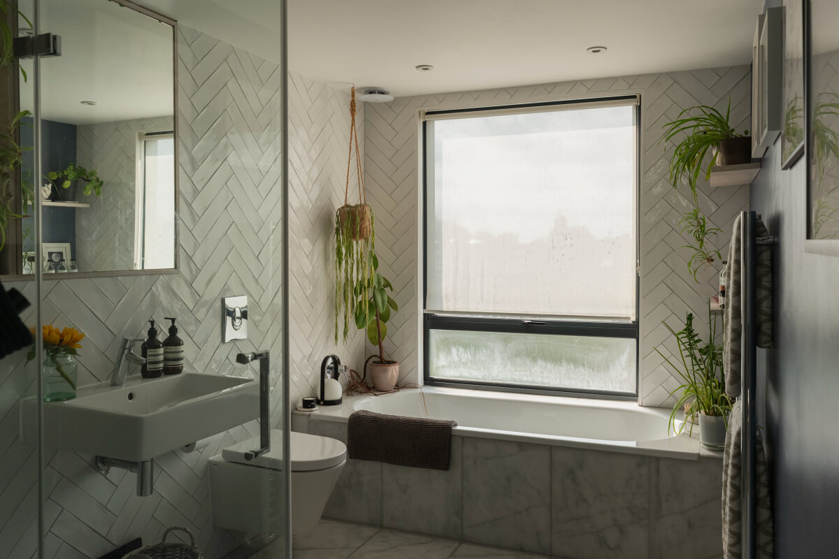 bathroom marble tiles herringbone wall tiles bath and shower