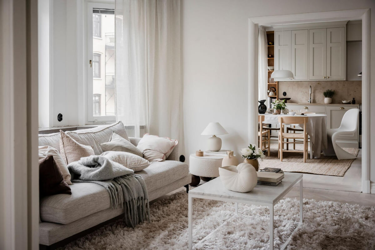 cozy light living room