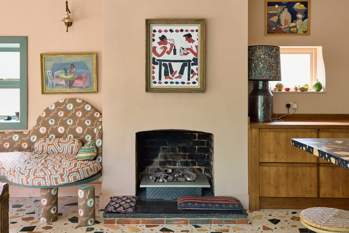 fireplace detail