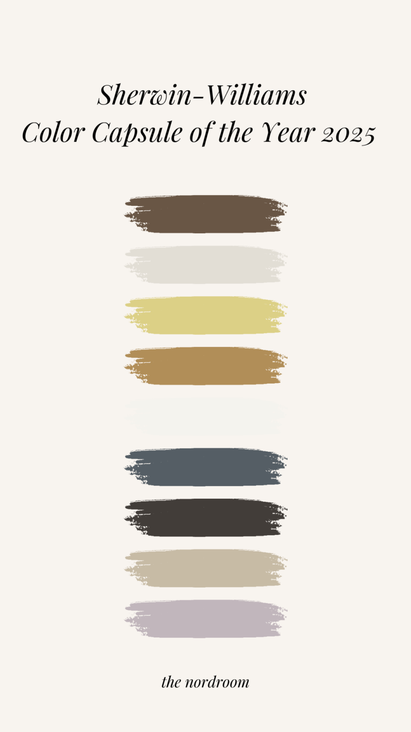 sherwin williams color capsule of the year 2025 nordroom